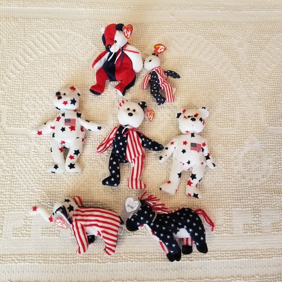 Beanie Baby Other - BEANIE BABIES 7 Piece Americana Bundle